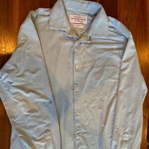 Mizzen & Main  Men's Long Sleeve Button Down Shirt, Large Trim Fit
